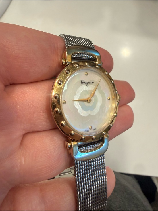 Salvatore Ferragamo Stainless Steel Two-Tone Backcase Watch - Silver & Gold main image 2